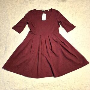 Jack Wills women's size 8US 12 UK Wansbeckham burgundy dress NWT